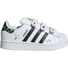 Кроссовки Minecraft x adidas Superstar 2 C Creeper Детские Белый Облачно-белый Основной черный JQ8748