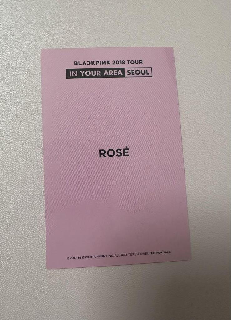 [USED] BLANK PINK Rose 2018 Tour DVD Trading Card