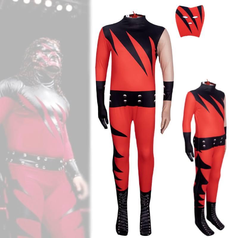 Костюм для косплея Mangguo Kids, борцовское боди с маской Кейна, новый продукт на Хэллоуин