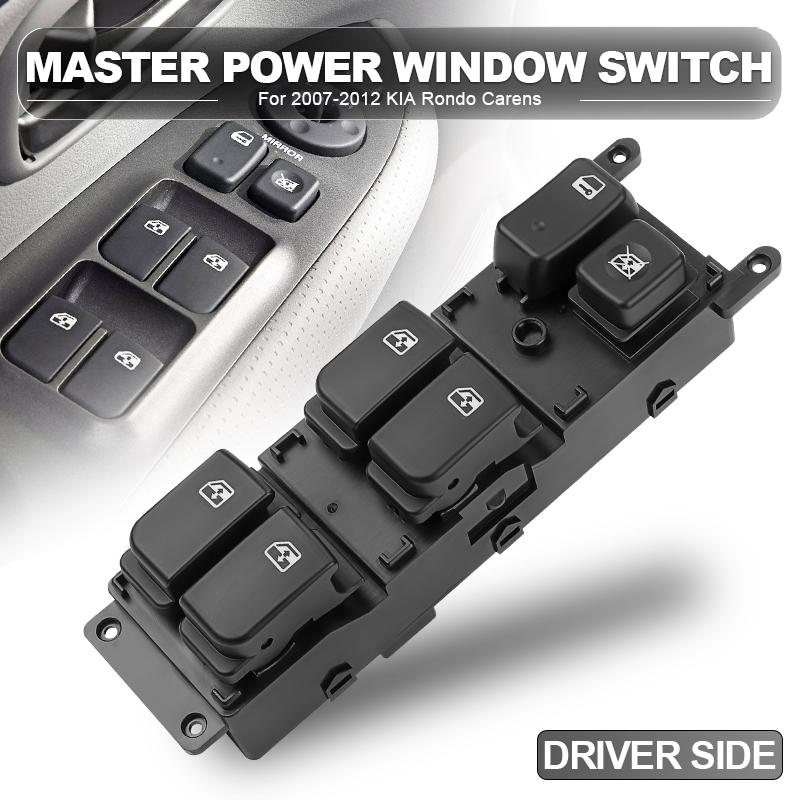93571-1D200 Front Master Main Power Window Switch For KIA Rondo Carens 2007 2008 2009 2010 2011 2012 935711D200 935701D301 Black