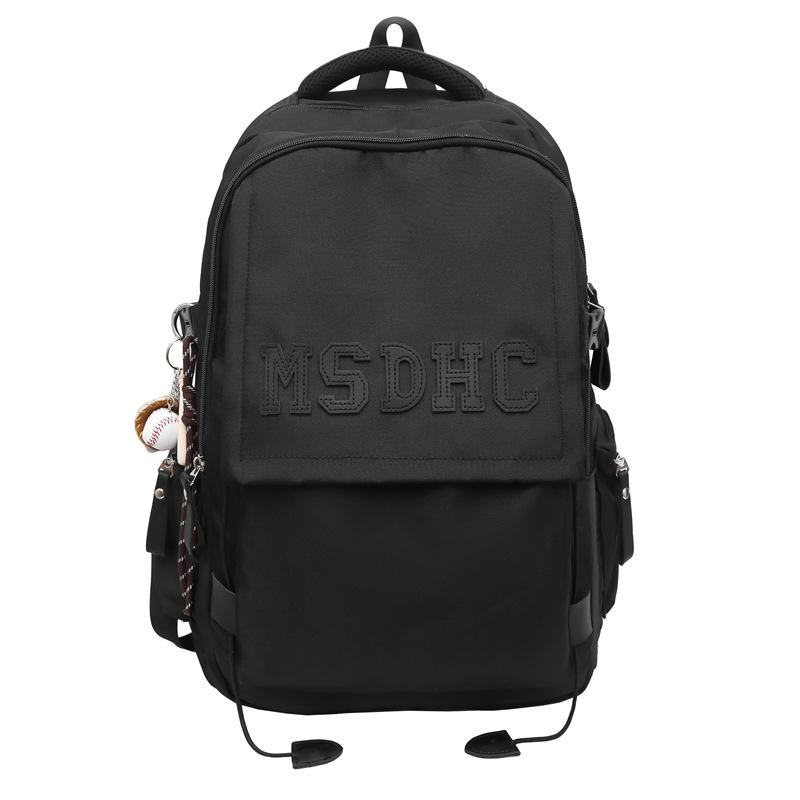 Backpack Men'S Fashion Simple Atmosphere Fashion Trend Couple Backpack High Value Large Capacity Student School Bag Women
