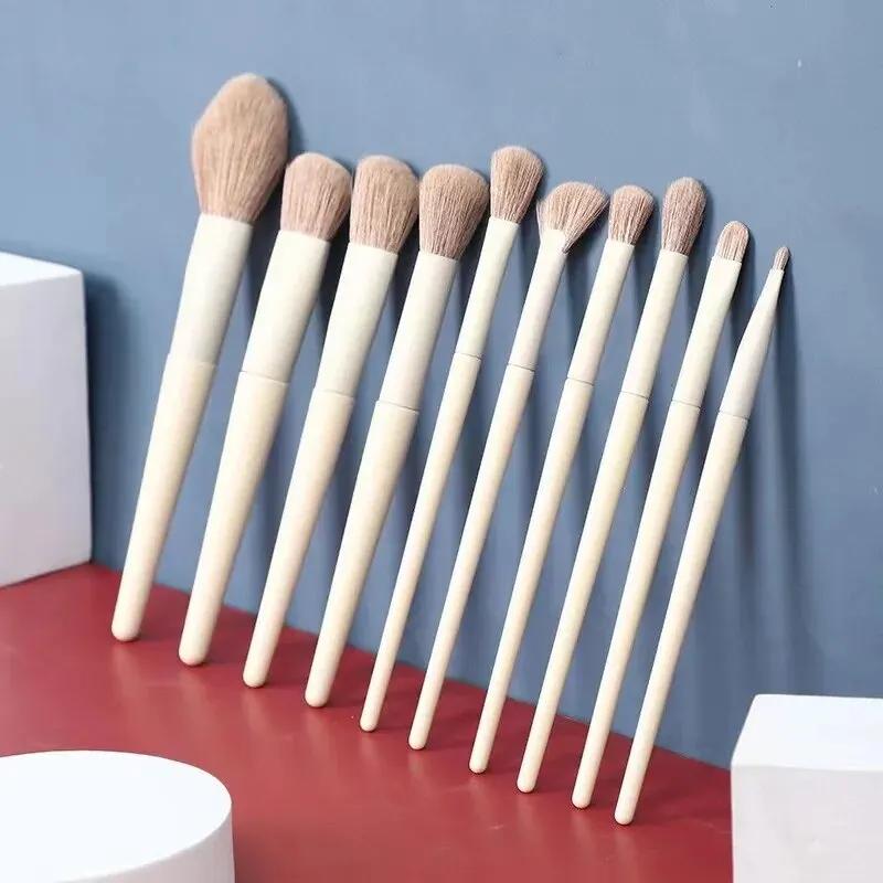 10PCS Makeup Brush, Easy To SetFoundation Blush Eyeshadow Brush Eyebrow Brush Contour Lip Face Makeup Brush Beauty Tools