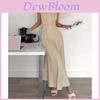 Polyester A Line Dress With Wrinkleresistant Fabric For Casual And Party Wear