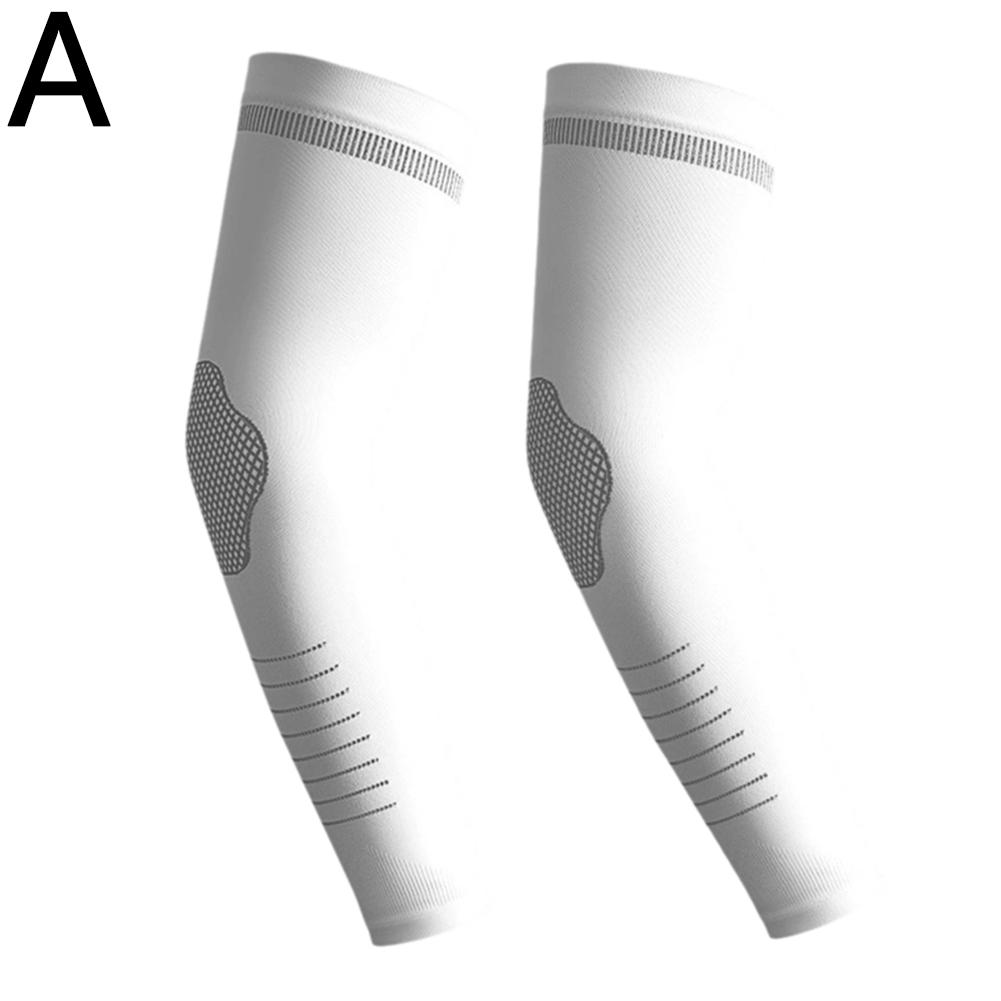 1Pair Summer UPF50+ Arm Sleeves Cool Feeling Breathable Ice Silk Cycling Sleeve Running Fishing Sunscreen Arm Support Unisex New