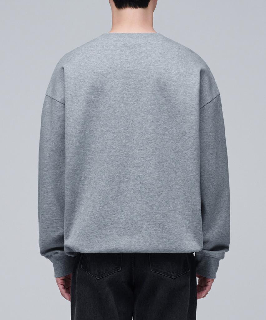 MUSINSA STANDARD Flat Terry Oversized String Sweatshirt [Medium Grey]