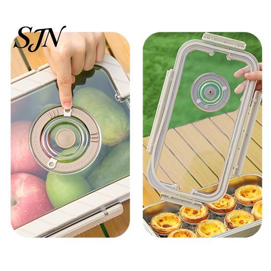 Multi-purpose Kitchen Storage Stainless Steel Crisper Box with Sealing Lid And Handle, Large Capacity Organizer Bread Box, Portable Container for