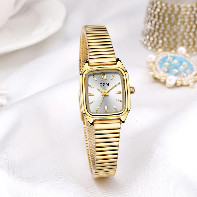 Medieval High-Value Women'S Watch Niche High-End Quartz Watch Women'S Simple Waterproof Steel Belt Watch