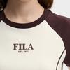 Fila Оригинальная классическая облегающая трикотажная футболка с круглым вырезом и короткими рукавами для женщин F11W619101F-IV
