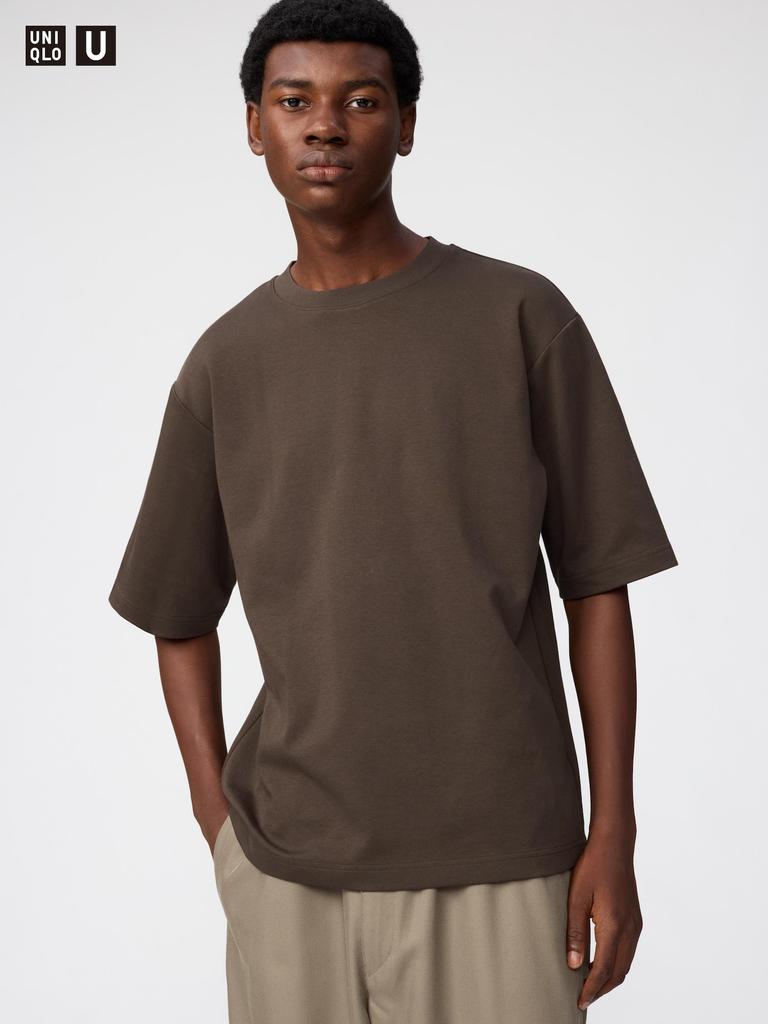 Uniqlo Oversize футболка Airism CoTTon с 5 рукавами