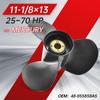 11 1/8x13 For Mercury Marine 25 30 35 40 45 50 55 60 70 Hp Outboard Screw 48-855858A5 Boat Motor Propeller 3 Blade 13 Spline Tooth