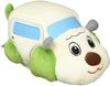 Let's Go Here and There Together! Touch and Sound (Woof Woof Car) Peek-a-boo! Musical Plush Toy That Moves, 18 Months, Iwaya 3258-1
