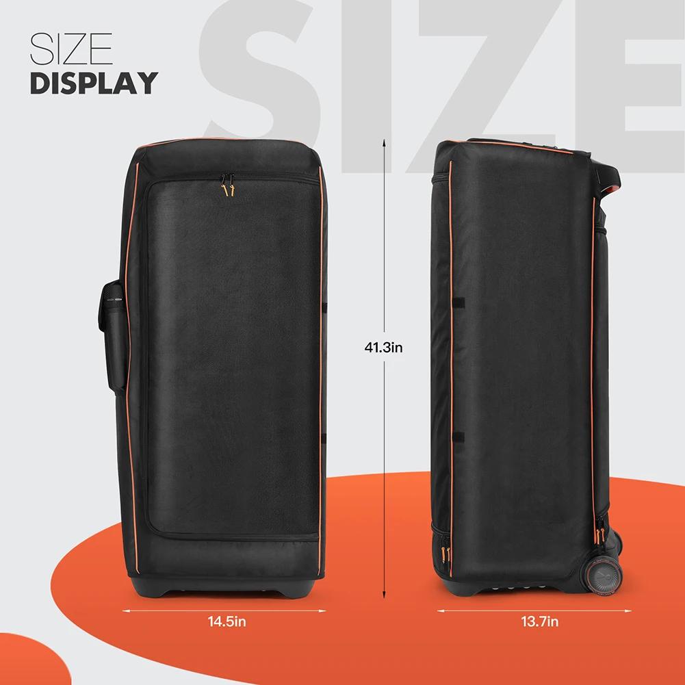 Чехол для пыли, водонепроницаемый чехол для динамика, многофункциональная сумка из нейлоновой ткани с боковым карманом для хранения для JBL Partybox Ultimate