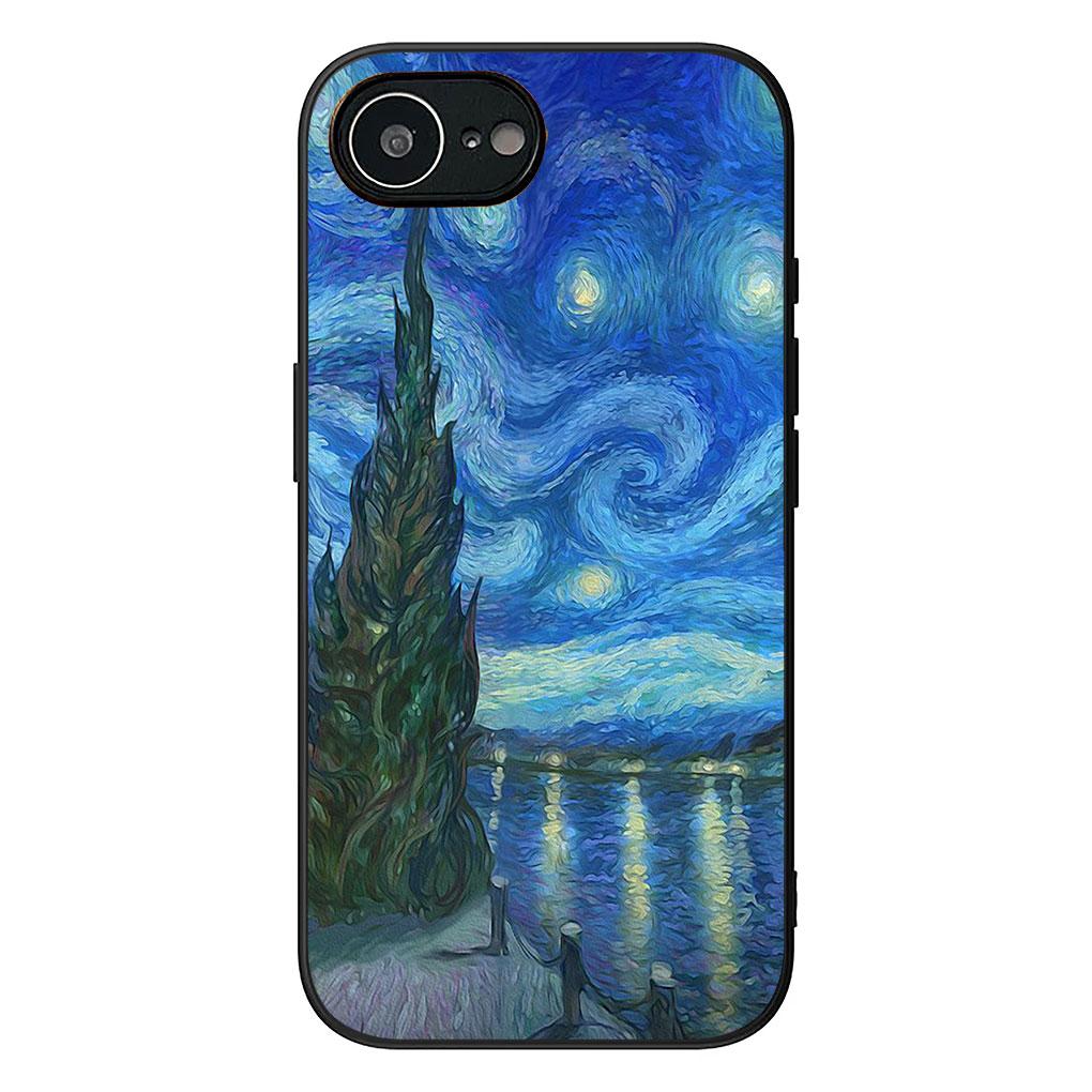 Cover for Apple iPhone 13 12 Mini XS 11 Pro Max 7 8 Plus + XR SE 2022 2020 SE3 Coque Phone Case Starry Night Van Gogh Painting
