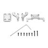 RC Aluminum Rear Body Shell Mounting Kit for AXIAL SCX24 AXI00002 1/24 RC Car Upgrade PartsSilver