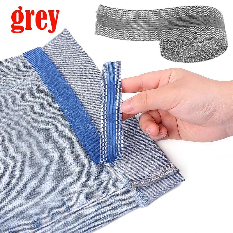 1/5M самоклеящаяся лента для брюк, заплатки, укоротить края брюк, швейные инструменты, термоклеевая лента для подгибки ткани своими руками
