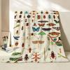 Illustrator O Owen Davey Throw Flannel Throw Blanket Suitable for Sofa Living Room Bedroom