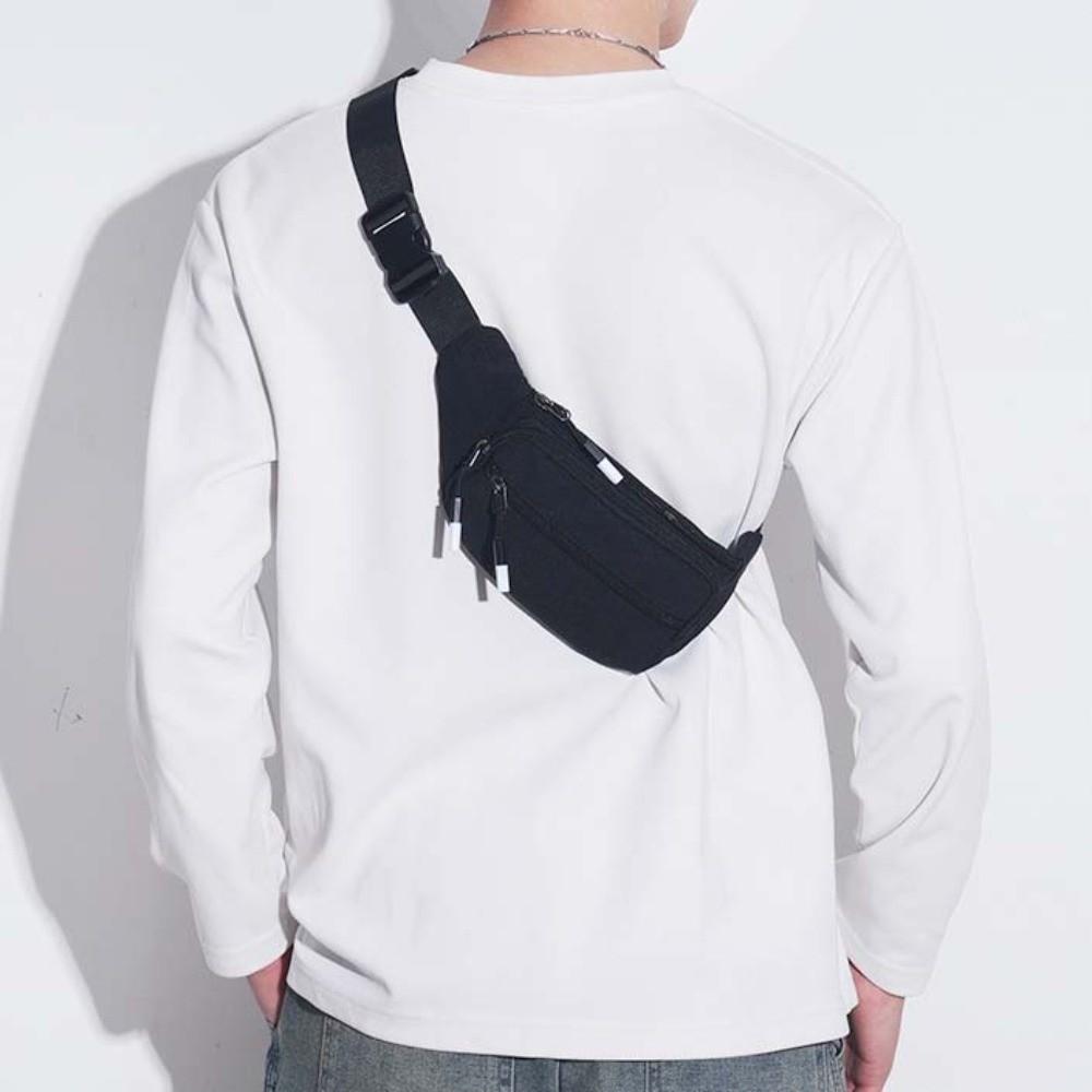 Multi-function Men Fanny Phone Pack Sports Style Running Waist Bag Crossbody Chest Bag Marathon