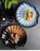 Japanese Tableware Creative Ceramic  Sushi Plate, Shell  Snack  Fruit Plate Household