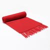 Mary Hot Sale Men's and Women's Solid Color Red Scarf Wool Thickened Business Autumn and Winter Scarf Company Annual Meeting Gift LOGO