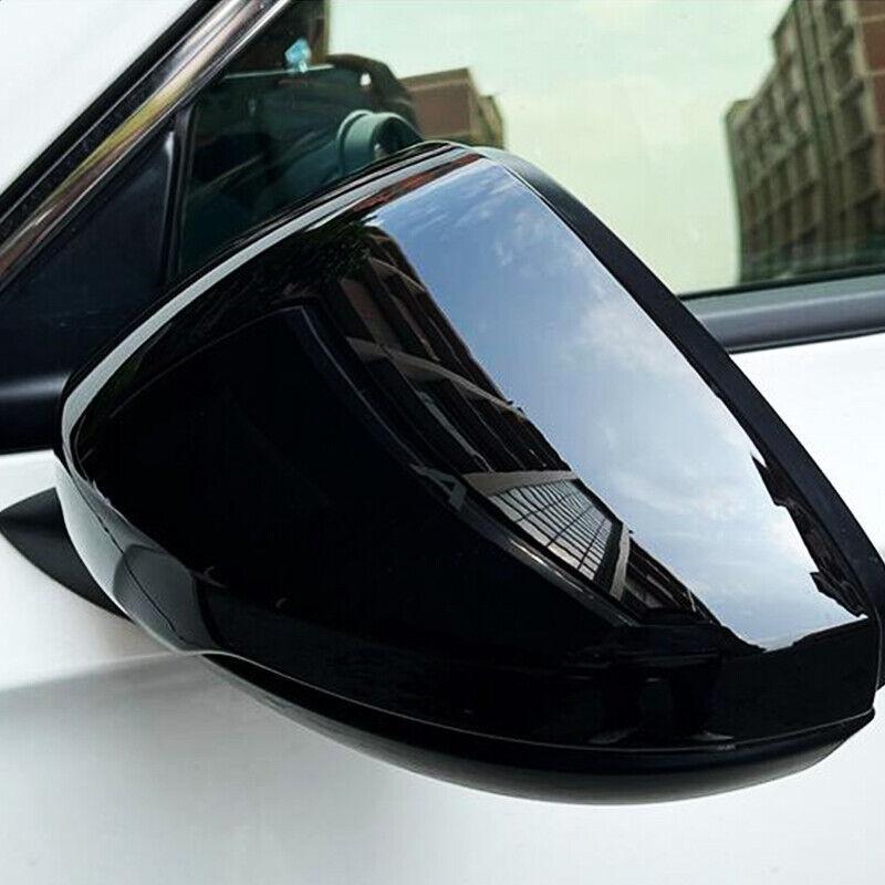 For Honda Civic 11th Gen 2PCS Carbon Fiber Look Add-on ABS Car Side Door Rear View Mirror Cover Cap Sticker Case Shell