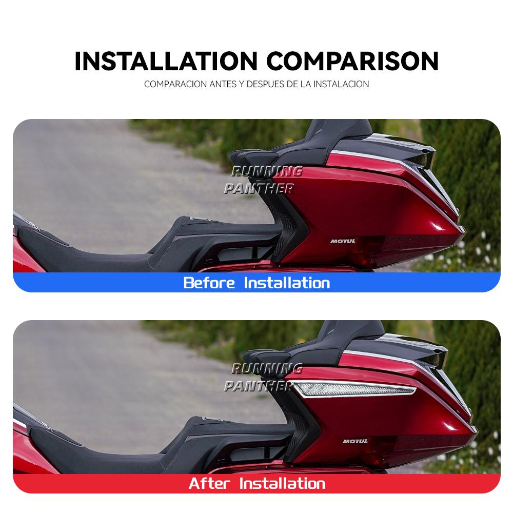 Rear trunk side lights roof trunk side signal lights Motorcycle Accessories For Honda Gold Wing GL1800 Tour DCT Airbag 2021-2023