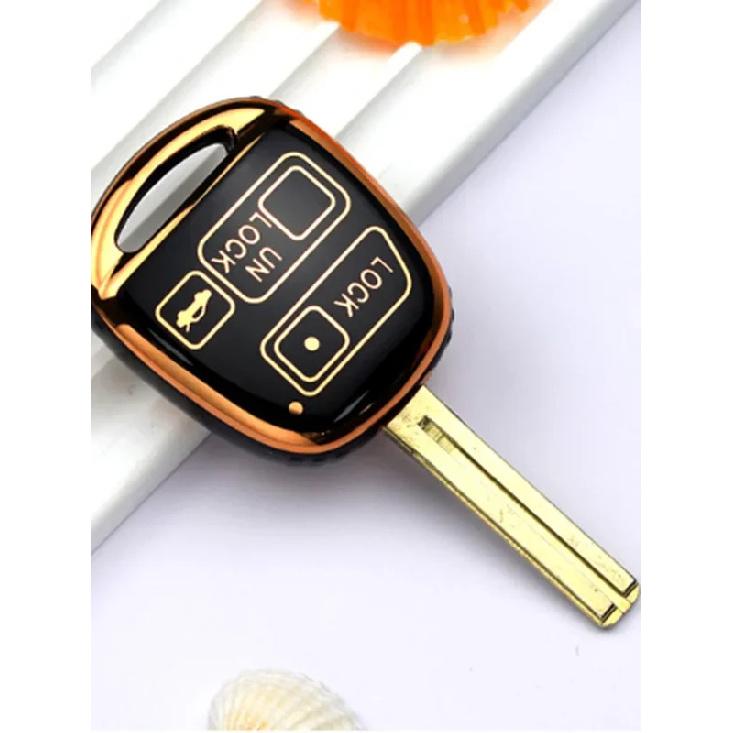 Car Key Fob Case Cover Skin for TOYOTA CAMRY RAV4 Corolla PRADO YARIS Tarago for LEXUS Protector Keychain 2 3 Buttons TPU