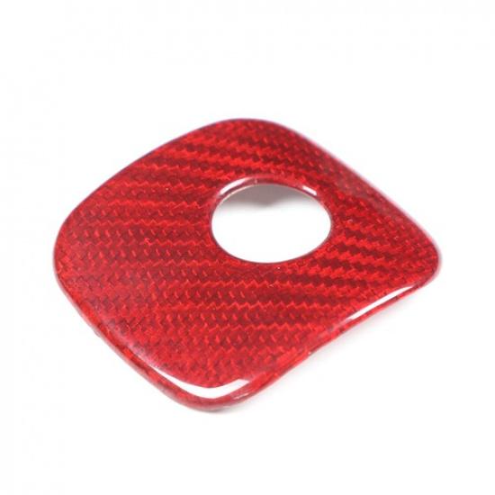 Red Real Carbon Fiber Passenger Glove Box Handle Trim For Corvette C6 2005-2013