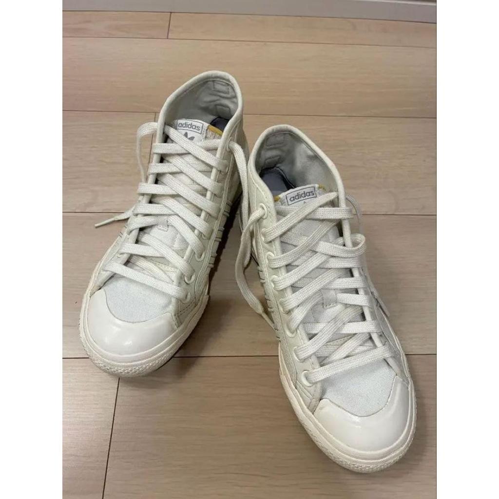 Б/у кроссовки adidas Nizza Hi Белые Канвас Кожа