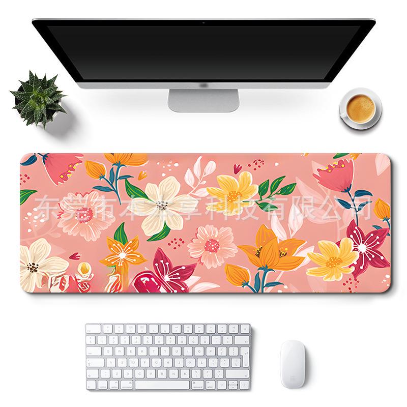 Очень большой коврик для стола с милым дизайном для девочки - Нескользящий коврик для мыши в стиле пейзажа