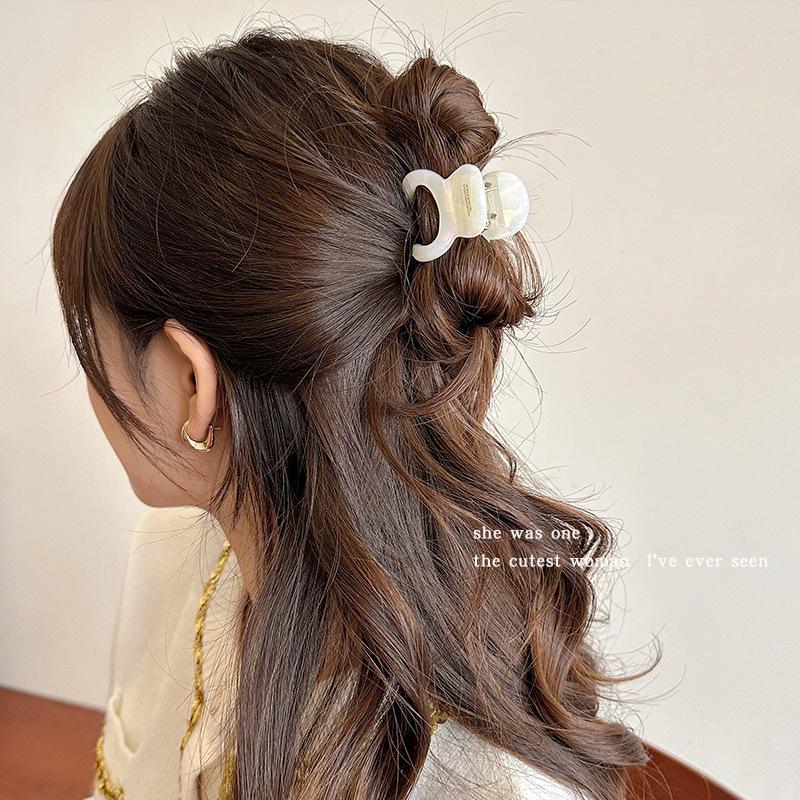 French Hair Claw Clips Women Elegant Retro Crab Shark Clip Acetate High Ponytail Holders for Girls Hair Accessories