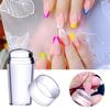 2023 Transparent Silicone Nail Impression Beauty Jelly Nail Template French Manicure Seal Fashion Girl Nail Nail Tools