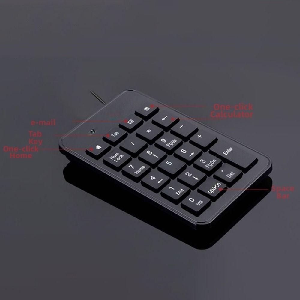 23 Keys USB Numeric Keypad Slim Number Pad Keyboard Digital Keyboard For Laptop PC Desktop