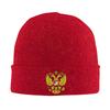 Russian Coat of Arms Knit Hat Russia Emblem  Funny Caps FeUnisex Unisex Gym Beanie Hats Spring Design Warm Soft Bonnet Hats