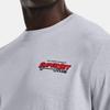 Under Armour Однотонная футболка с принтом для тренировок, свободного кроя, с круглым вырезом и короткими рукавами, мужские топы, серый 1373996-011