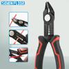 Стриппер и кусачки 10-22 AWG Инструмент для снятия изоляции с проводов 6-дюймовые кусачки с заподлицо срезом, с предохранителем и изогнутой фаской