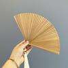 Chinese Style Tassel Folding Fan Solid Color Kimono Fan Elegant Handheld Fans  Wedding Party Decor