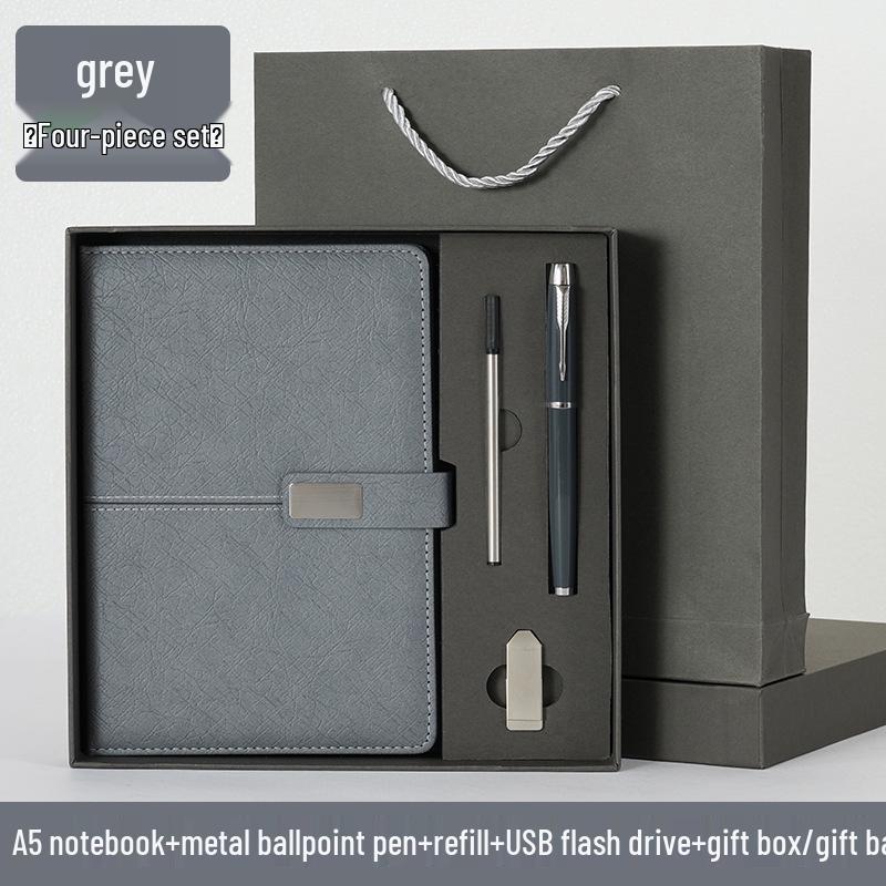 Подарочный набор с индивидуальным бизнес-блокнотом: Элегантный офисный сувенир с логотипом для корпоративных мероприятий