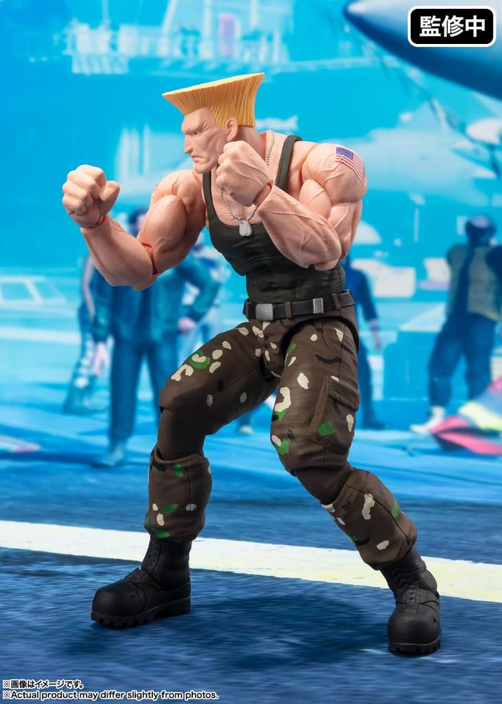 TAMASHII NATIONS Street Fighter Series Guile 160 мм окрашенная подвижная фигурка SHFiguarts -Наряд 2- Приблизительно. АБС и ПВХ