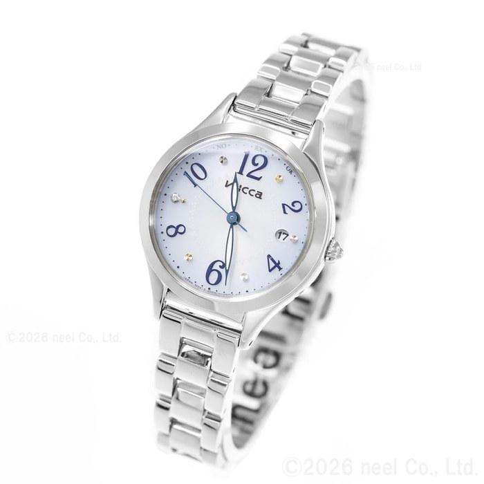 [CITIZEN] Wicca KS1-210-91 Радиочасы, Женские, Серебристый/Светло-голубой