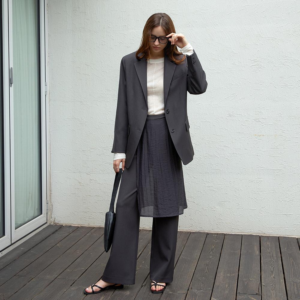 KELLY DONAHUE Layered Semi-Wide Pants Set