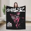 Британская виртуальная группа Gorillaz, рок-хип-хоп плед, теплый, мягкий, оригинальный плюшевый плед для путешествий, офиса, фланелевое покрывало на кровать.