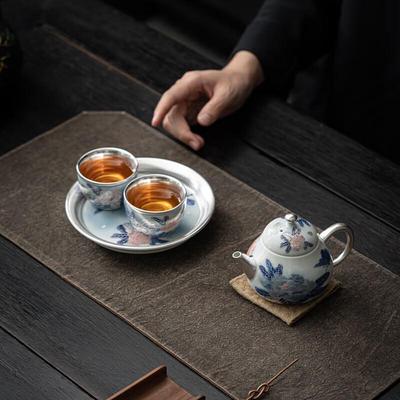 Чайный сервиз из керамики «Наследие Чжэн Вэньцяна» Пион