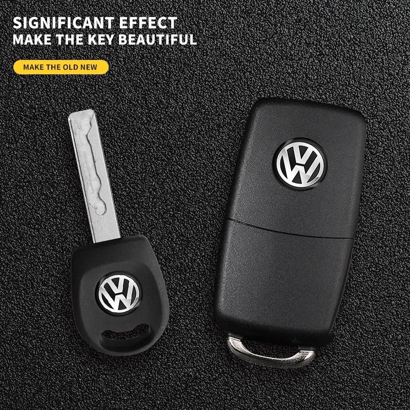 142W11mm Metal Car Key Badge Emblem Replacement Stickers For Volkswagen VW Polo Passat B5 B6 B7 T4 T5 Golf 4 5 6 Tiguan Jetta Golf