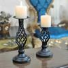 European-style American Cafe Candle Holder Wedding Candlelight Dinner Props Table Decorations Retro Candlestick Decoration