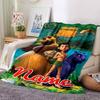 Customiz Name Personality The Jungle Book Blanket Soft &Warm Sofa Office Bed Travel Lunch Break Blanket, Gift Suitable All Seasons