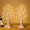 24LED Lighted Birch Tree For Home Decor Warm White LED Tree USB Powered Battery Operated Tabletop Mini Artificial Tree