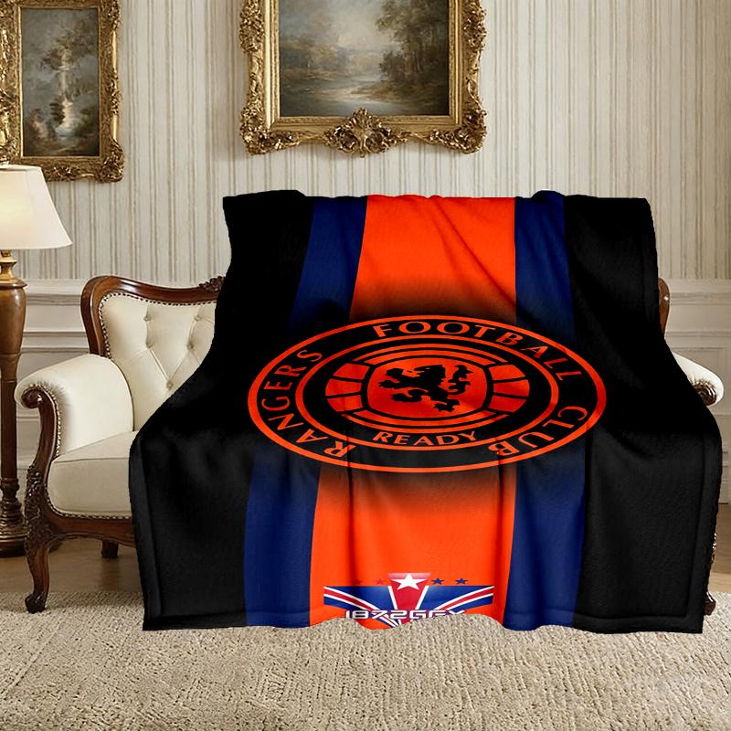 Rangers FC Blanket, Valentine's Day, Halloween, Thanksgiving Gift Blankets, Home Blanket for Bed and Couch Use