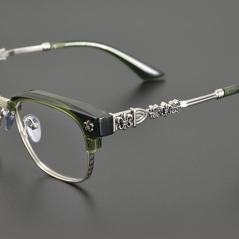 Pure Titanium Retro Eyeglass Frame Square Full Rim Classic Style Daily Wear