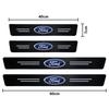 KLYD4 Car Styling 4pcs Carbon Fiber Auto Door Sill Protector Stickers For Ford Focus 2 3 4 Mondeo Fiesta ecosport Kuga Fusion Ghia