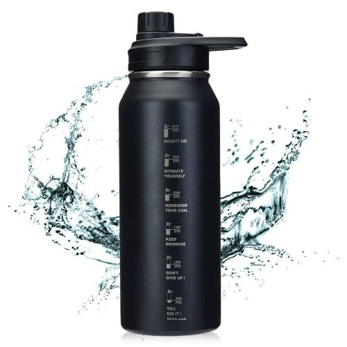 BottHealth Insulated Water Bottle, 1 Liter (1000ml), Direct Drinking, Leak-Proof, SUS304 Stainless Steel Vacuum Insulated Sports Bottle, Lightweight,